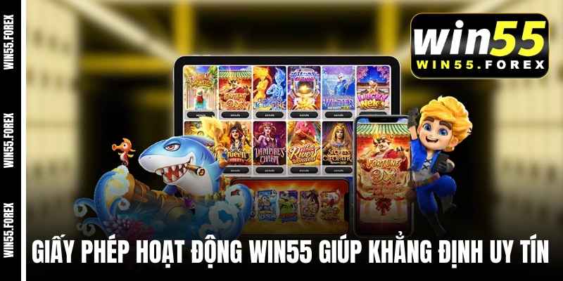 Giấy phép hoạt động WIN55 giúp khẳng định uy tín