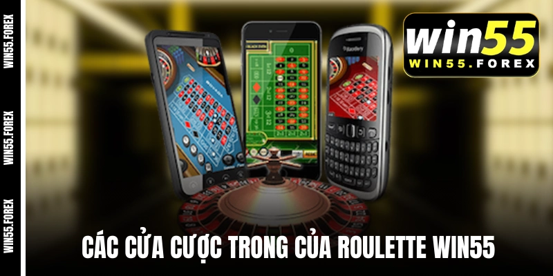 Khám phá các cửa cược trong của Roulette WIN55